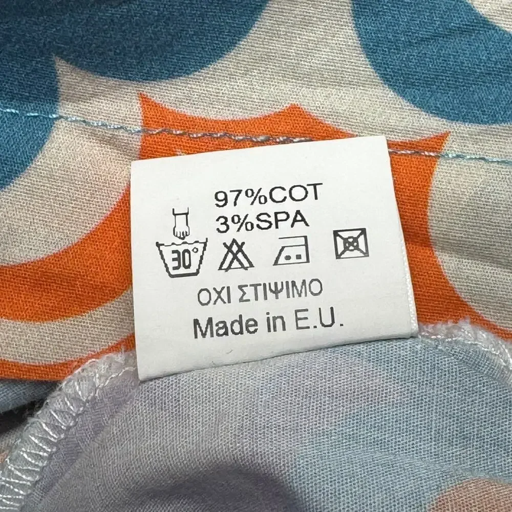Never on Sunday Midi Sundress Blue Purple Orange Small